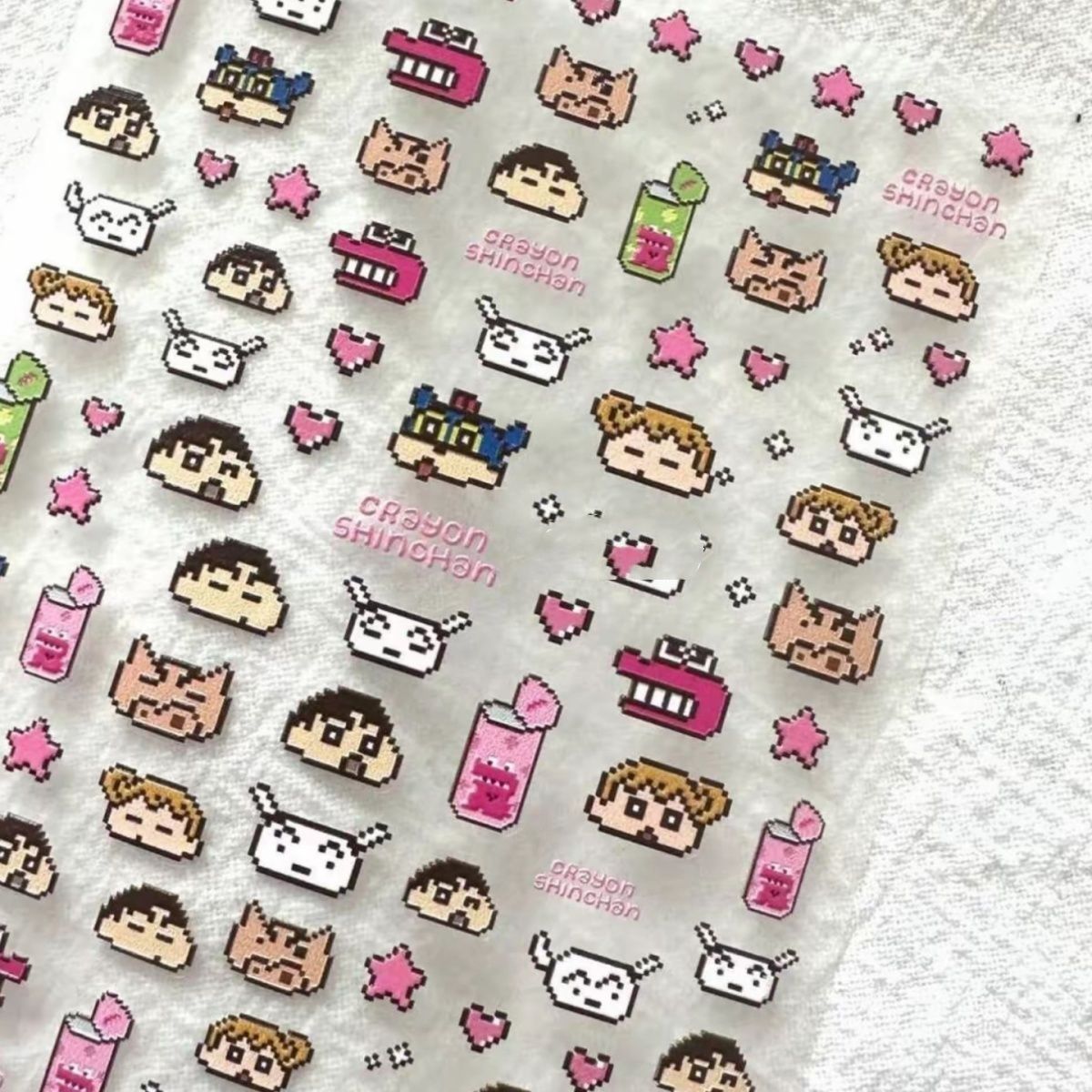 Japanese Lifestyle Goods - Crayon Shin-chan Relief 3D nagelstickers -
