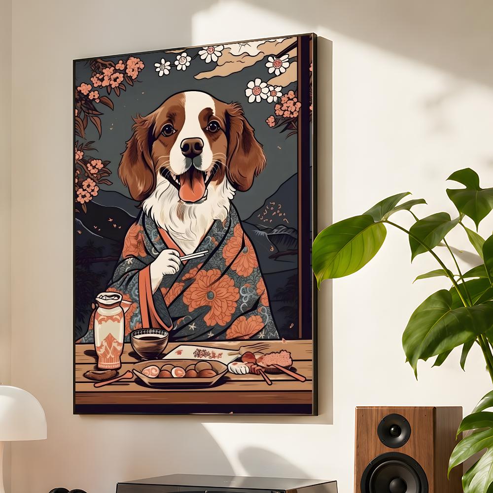 Retro Japanse stijl hond die J - Japanese Food Lifestyle recensie en prijs