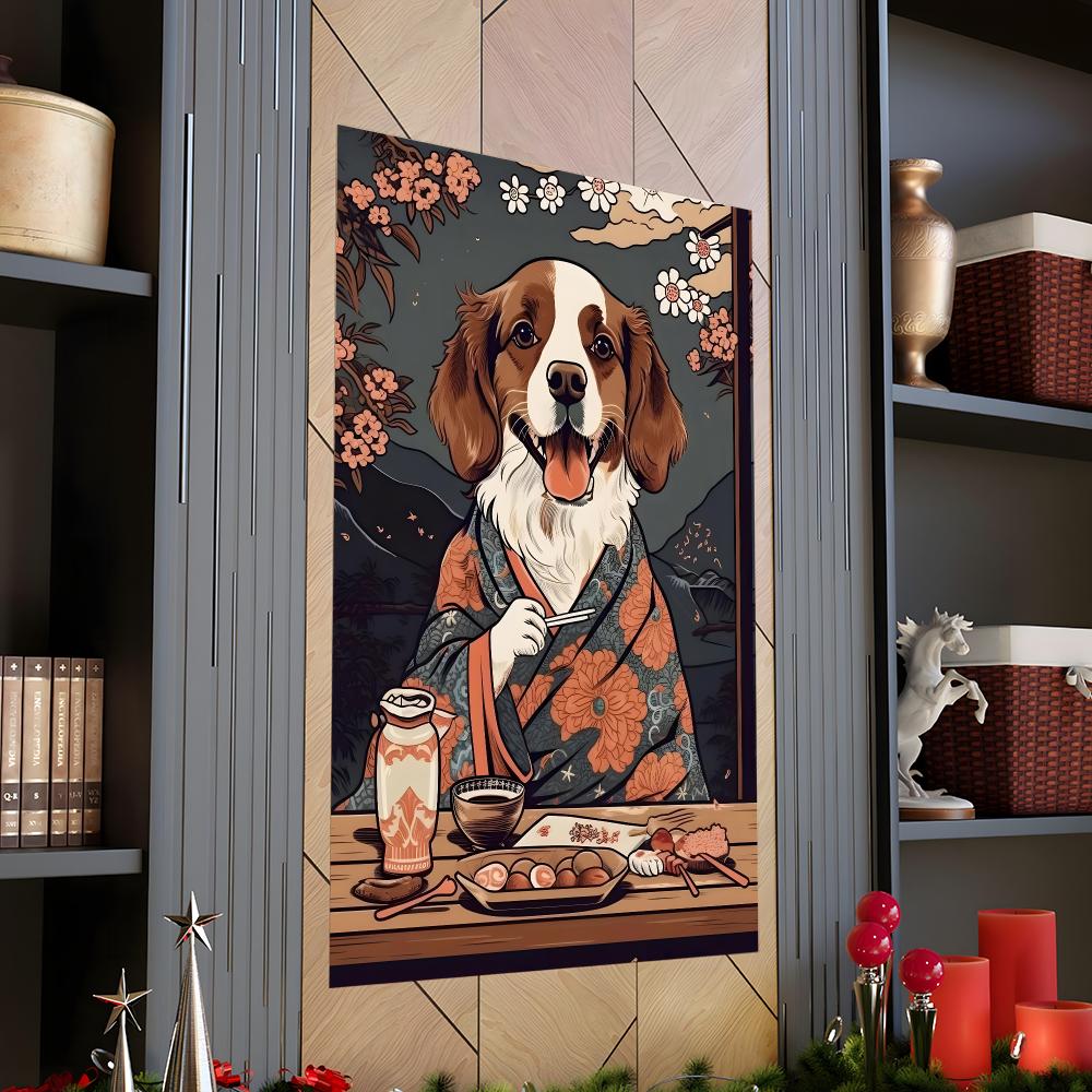 Retro Japanse stijl hond die J - Japanese Food Lifestyle recensie en prijs