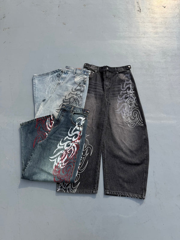 Harajuku Gothic Y2K Denim Broe - Japanese Lifestyle Goods recensie en prijs