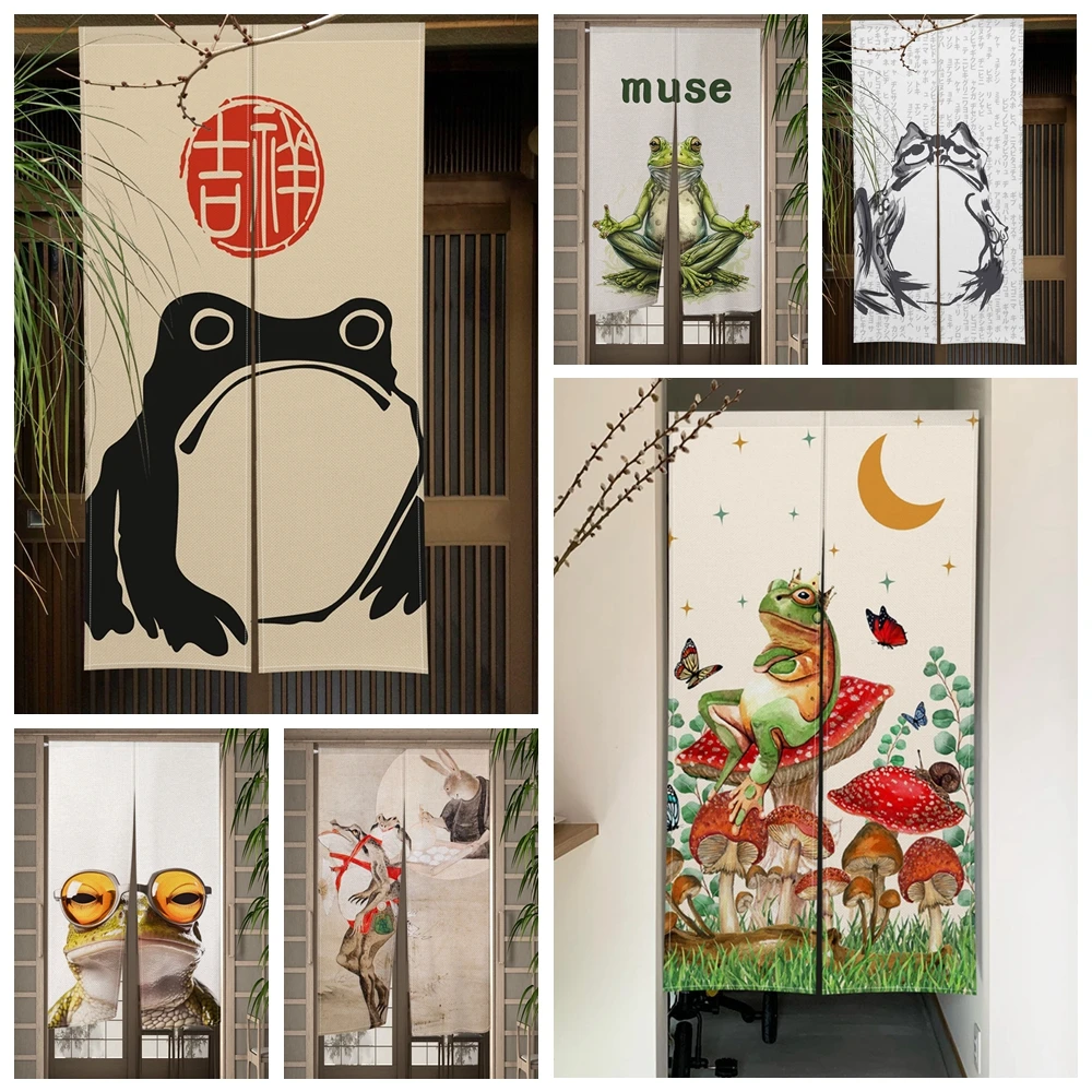 Japanse deurgordijn kikker car - Noren Curtain Doorway recensie en prijs